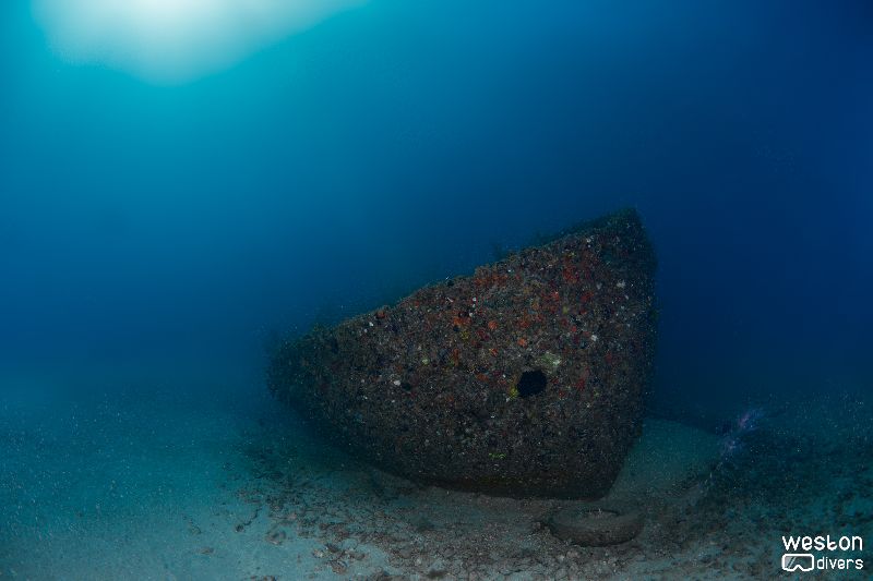 Ancient Mariner - A view of the wreck from the bow