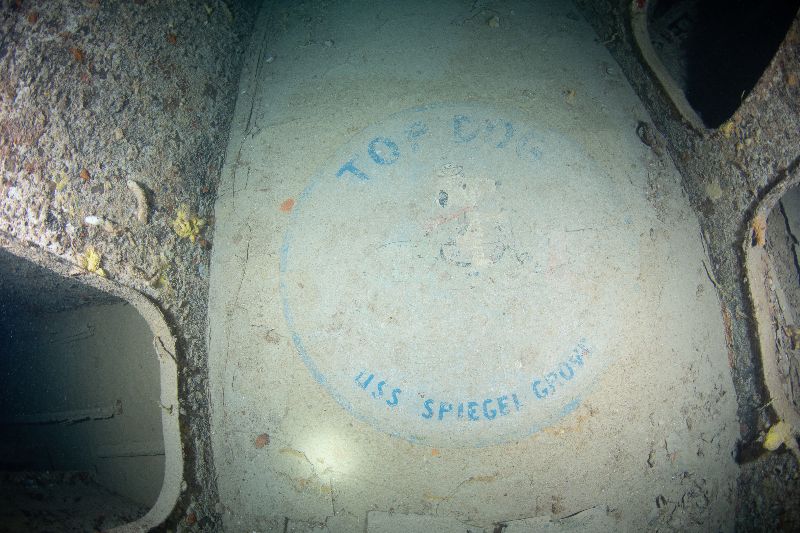 Spiegel Grove - The "Top Dog" seal is found in a corridor in the superstructure