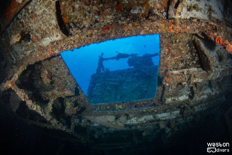 Spiegel Grove - There's multiple entries to the inside. Visibility is typically good