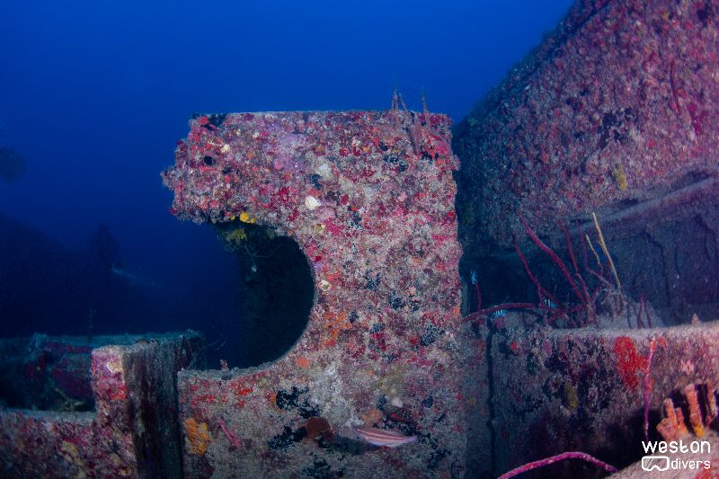Princess Britney - A view of the concrete blocks in the cargo compartment