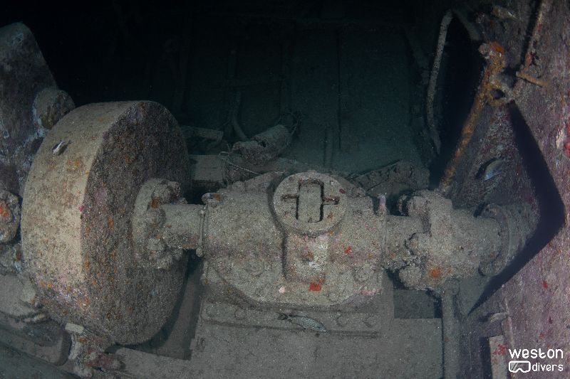 Okinawa - The engine room offers plenty of penetration opportunities