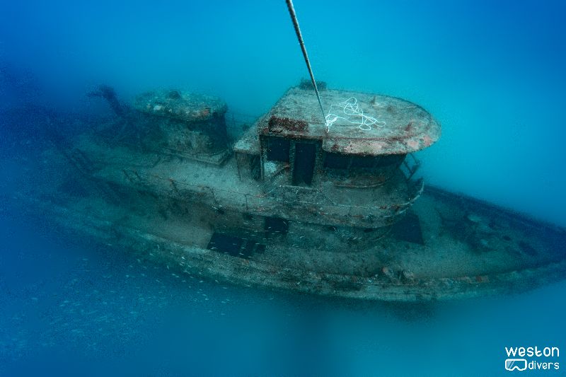 Okinawa - A full view of the wreck