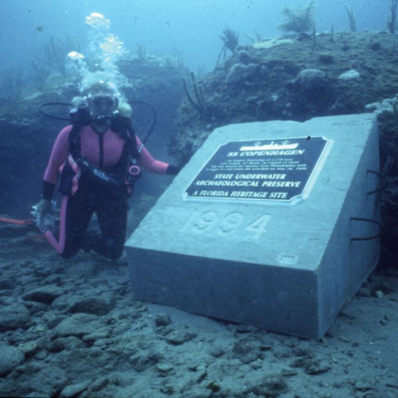SS Copenhagen - The plaque is a must visit artifact