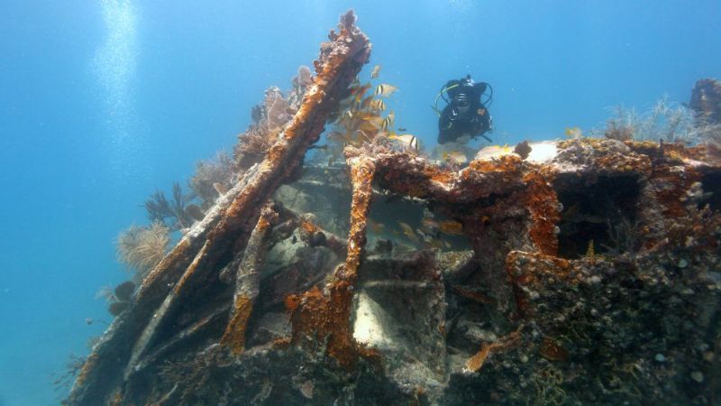 Benwood - Most of the wreck is broken apart