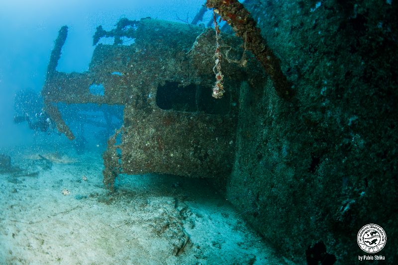Bibb - A view of the wreck from the bow