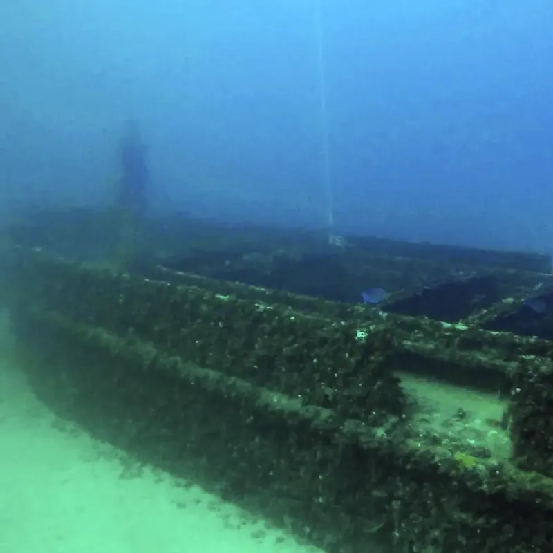Merci Jesus - View from port side of the wreck