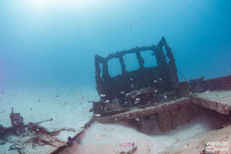 Belzona 2 - Only part of the wheelhouse is still standing
