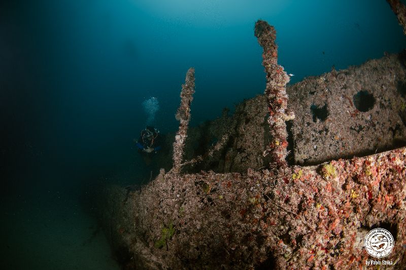 Betek AR Pen - Part of the structure above main deck is still standing