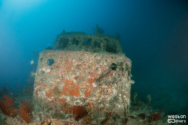 Imor - The wheelhouse is still upright and mostly intact