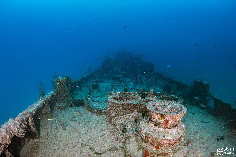 Mariner 2 Tug - The bow area of the wreck