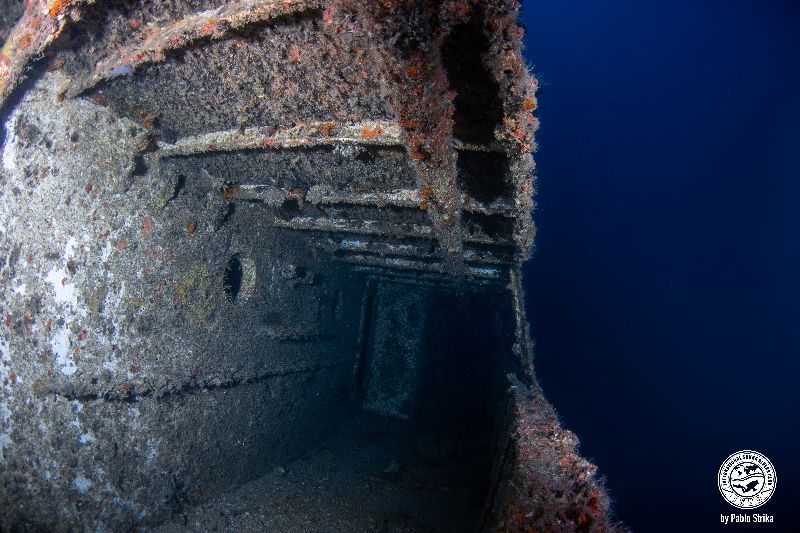 Celtic Crusader - The port side corridor of the wreck