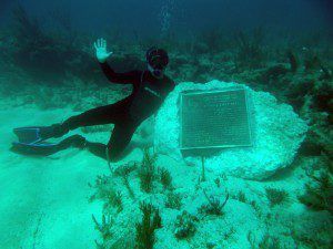 Erl King - A plaque in the site keeps the memory of this steamer alive