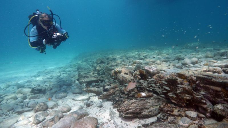 Delta Shoal - North America wreck: very little is can be recognized these days