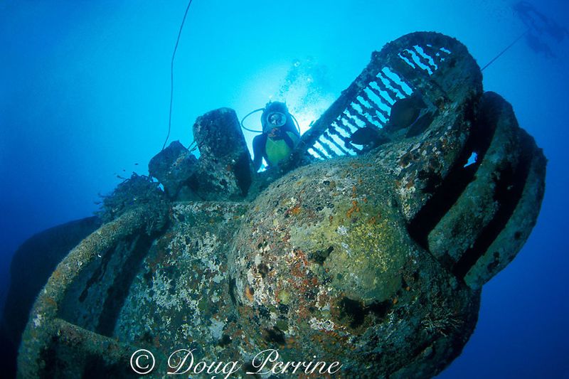 Cayman Salvage Master - The bow reel still in place