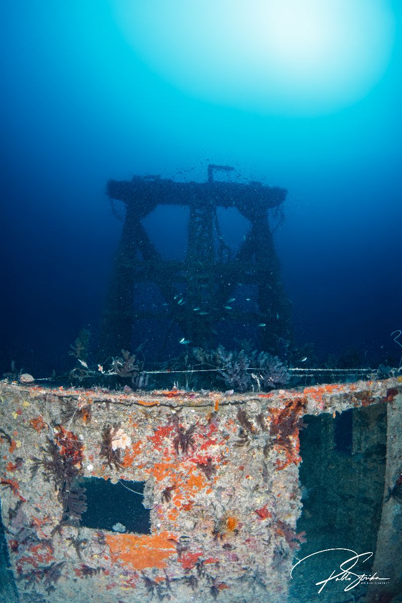 Ronald B Johnson - The top of the Chris and Corey dredge can be found at around 190 ft