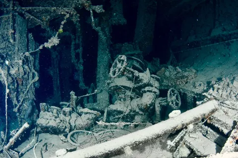 Lowrance - Ruble inside one of the holds