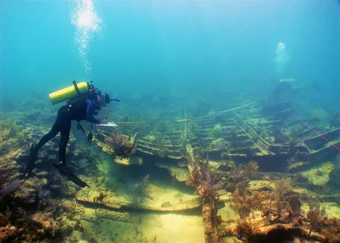 Erl King - Only some parts of the hull can be identified from this wreck